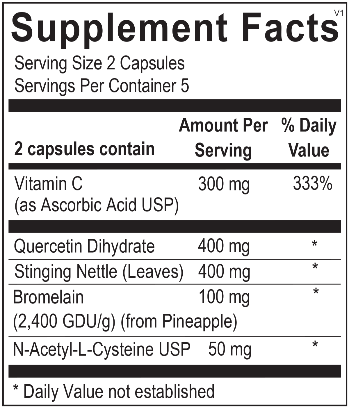 Natural D-Hist Blister Packs