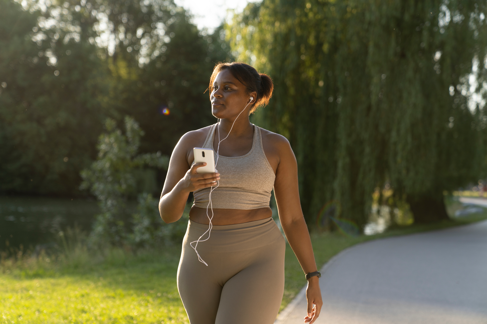 Woman excercising