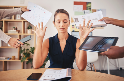 stressed woman